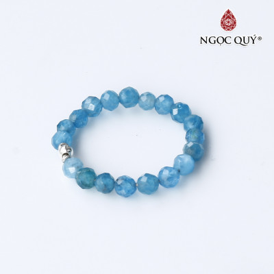 Nhẫn đá amazonite lõi bạc thủy mộc - Ngọc Quý Gemstones