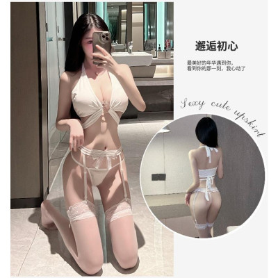 Tặng Kèm Tất Trắng - Cosplay Nữ Chiến Binh,Set Đồ Lót Nữ Gợi Cảm Kèm Đai Kẹp Tất Vớ Quyến Rũ Và Áo Corset Tôn Dáng C020