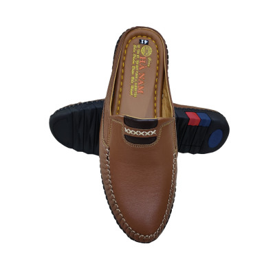 Dép Bít Mũi Nam Da Bò Thật TiTi ĐÔ Cao Cấp GSB20141