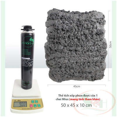 Bình xịt foam Mius xốp nở tạo bố cục layout background bể bán cạn thủy sinh cá tép cảnh