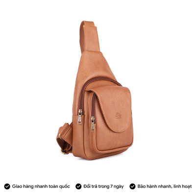 Balo Lata ( Thời trang nam đi chơi cỡ nhỏ - Balo đeo chéo da BALC22 )