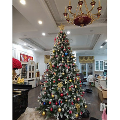 Cây thông noel phủ tuyết  2m4 - Tán dày và đẹp, cây thông chắc chắn và dể tháo lắp