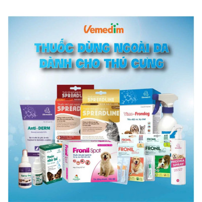 Vemedim Cefalong Viên Uống về Da, Hô Hấp, Tiết Niệu cho Chó Mèo - Hộp 10 viên