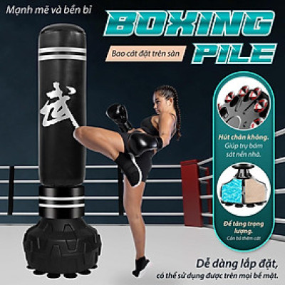 BG Trụ Đấm Bốc Tự Cân Bằng Cao Cấp BOXING PILE BG028, Bao Cát Đấm Bốc Võ Thuật,Trụ Hơi Đấm Bốc Phản Xạ