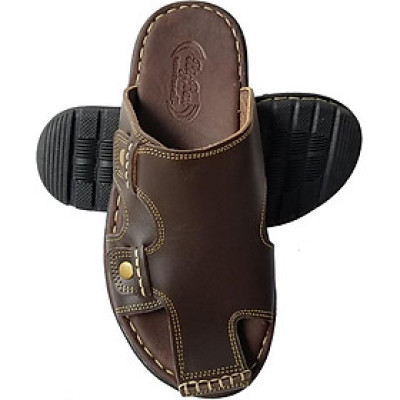 Dép Nam Bít Mũi BIGGBEN Da Bò Thật Cao Cấp DN145