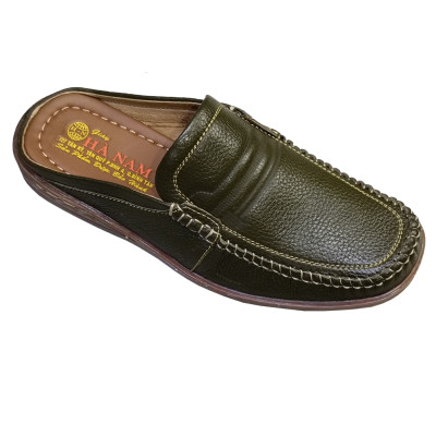 Dép Bít Mũi Nam TiTi ĐÔ Da Bò Thật Cao Cấp GSB20101