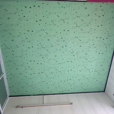 Bộ 5 Tấm Xốp Dán Tường Vân Gỗ Sao Cách Âm, Chống Va Đập, Bền Đẹp, Sang Trọng