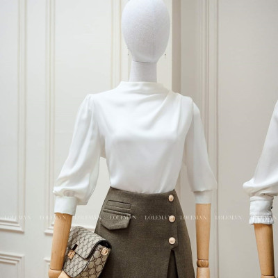 ÁO SƠ MI SANG TRỌNG ĐÍNH VAI CƯỜM