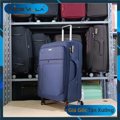 Vali Vải Cao Cấp NiceVilla, Khóa Kéo Mở Rộng thêm 3cm Có Các Size 20/24/28 Inch Mẫu Mới