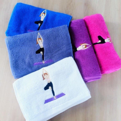Khăn lau mồ hôi tập Yoga,Khăn cotton thể thao lau siêu  thấm mồ hôi (ảnh và video thực tế)