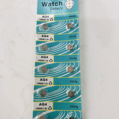 Vỉ pin đồng hồ phổ thông AG4 - 626 - 377A ( 1 vỉ 10 viên pin),phù hợp cho nhiều loại đồng hồ phổ thông hoặc đồ chơi.