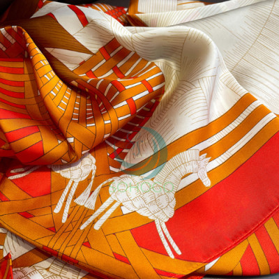 Khăn choàng lụa dài- Khăn lụa satin nữ thời trang dáng dài 90x180cm quàng cổ làm áo