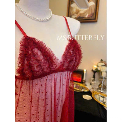 Váy ngủ S225 lưới mềm mại cao cấp xuyên thấu kèm chip gợi cảm