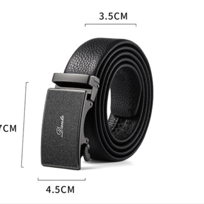 Thắt lưng nam da bò nguyên chất mặt khóa tự động hợp kim cao cấp