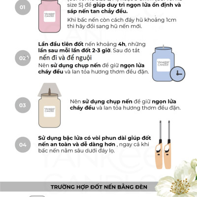 Nến hũ Yankee Candle size L - Soft Blanket (623g)