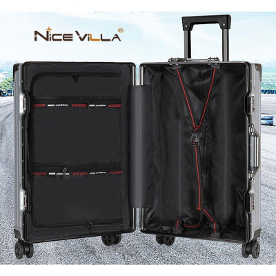 [Size 20inch] Vali Khung Nhôm Vân Nhám Chống Trầy Xước NiceVilla