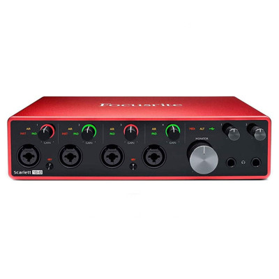 Focusrite Scarlett 18i8 Gen 3 Sound Card Âm Thanh - Focus USB Audio Interface SoundCard 3rd - Gen3 Hàng Chính Hãng
