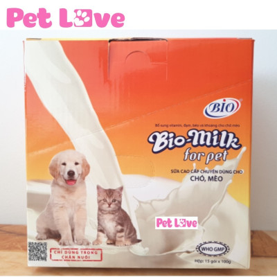 Bộ 2 gói sữa dinh dưỡng cho chó mèo Bio milk for pet