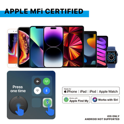 Thiết Bị Định Vị MiLi MiTag HD-P16 Tương thích App Find My Trên I.phone, Chống Nước IP67, Kết Nối 120m - Hàng Chính Hãng