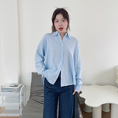 Áo sơ mi dài tay phong cách trẻ trung có size Lowa Miều Est.2013