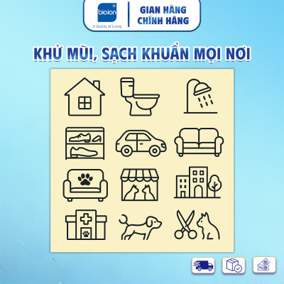 Chai Xịt Khử Mùi Sạch Khuẩn Cho Mèo Bioion Pets Pounce for Cat 500ml Hương Floral