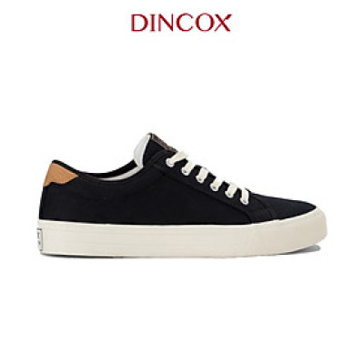 Giày Sneaker Nam Vải Canvas DINCOX E12 Black Đơn Giản Thanh Lịch