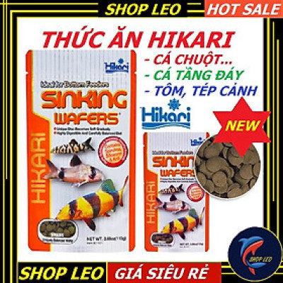 Thức ăn Hikari Sinking Wafers-Thức ăn cao cấp cho cá chuột Corydoras-cá tầng đáy- tôm cảnh,tép cảnh- Cám Hikari-shopleo
