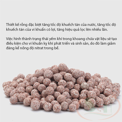 Vật liệu lọc sứ bi Đài Loan lọc thô yếm khí xử lý nước bể cá tép thủy sinh