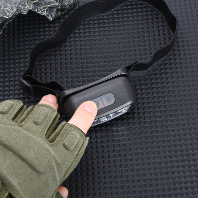 Đèn Pin LED Đội Đầu Sạc USB - cảm ứng ánh sáng, chống nước dùng ngoài trời - hàng nhập khẩu