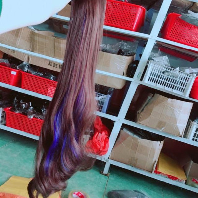 Tóc giả kẹp phím nữa đầu cao cấp móc line