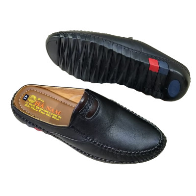 Dép Bít Mũi Nam Da Bò Thật TiTi ĐÔ Cao Cấp GSB20141