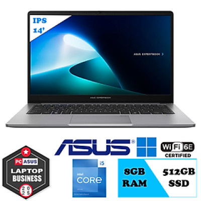 [Laptop I5-13420H] Laptop Asus Expertbook P1403CVA (Intel Core i5-13420H | 14 inch FHD IPS | RAM 16GB | SSD 512GB | Win bản quyền)