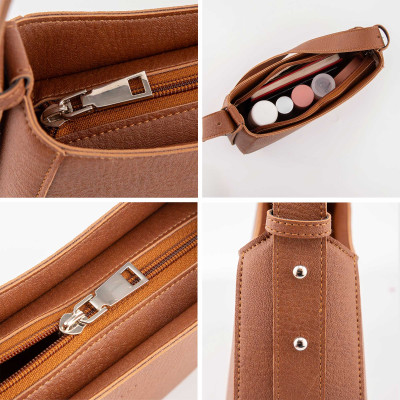 Túi Trita ( Thời trang nữ kiểu dáng hình thang sang trọng - Túi đeo vai da RHN178 )