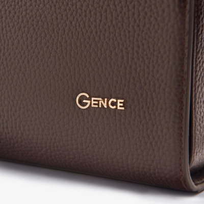 Cặp Da Doanh Nhân Túi Xách Công Sở GENCE CTS13 Da Bò Khóa Số Cao Cấp Màu Nâu