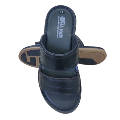 Dép Nam Quai Ngang Da Bò Thật TiTi ĐÔ Cao Cấp DNA2154d