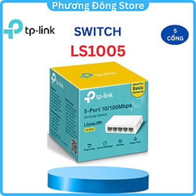 Bộ Chia Mạng Switch Để Bàn TP-Link LS1005 5 Cổng 10/100Mbps - Hàng Chính Hãng