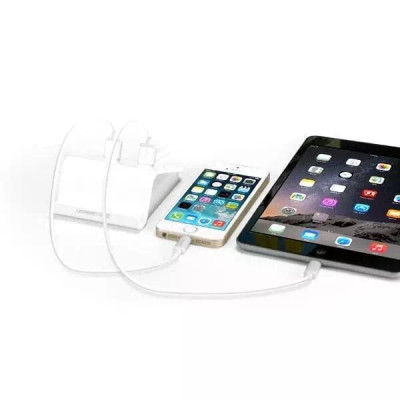 Ugreen UG20374CD111TK 1.5M Đế sạc để bàn 2 cổng USB - HÀNG CHÍNH HÃNG