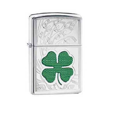 Bật lửa Zippo  Clover High Polish Chrome Design 24699