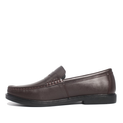 Giày MICHILUX Da Bò Thật Chính Hãng Penny Loafer CIEPL Màu Nâu Sẫm