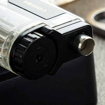 Vỏ Hộp Quet Khò 3 tia kèm đục COB-35 có kèm đục, thân trong nhìn được dung lượng ga bên trong