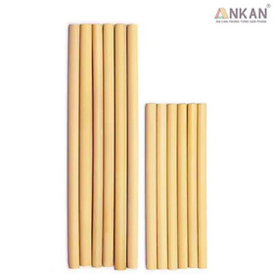 Combo 50 ống hút tre tái sử dụng dùng cho ly cao nước ép sinh tố
