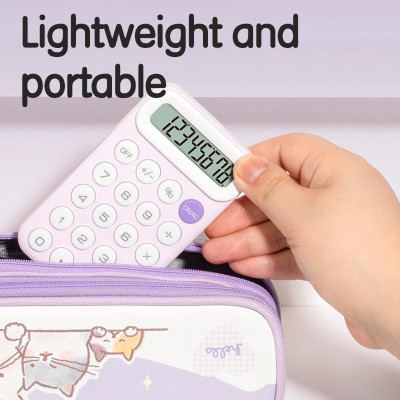 Máy Tính Bỏ Túi - Deli EM10 - Màu Xanh Da Trời