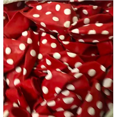 Bịch 100 quả bóng bay cao su chấm bi size 35cm (2.8gr)