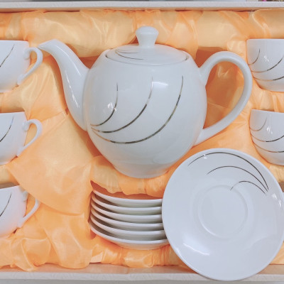 BỘ ẤM CHÉN PHA TRÀ KÈM 7 ĐĨA LÓT CỐC ( GIAO NGẪU NHIÊN ) - ANTH626