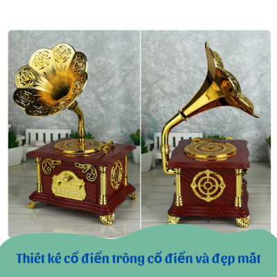 Hộp Nhạc Hoa Loa Kèn Cổ Điển Hộp Phát Nhạc Trang Trí Hình Hoa Loa Kèn Hộp Nhạc Vintage Hoa Loa Kèn Hộp Nhạc Hoa Nghệ Thuật – Phong Cách Retro Hộp Nhạc Decor Hoa Loa Kèn Sang Trọng