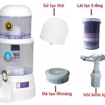 Combo 4 món thiết bị thay thế cho bình lọc nước