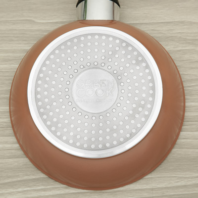 Chảo vân đá   chống dính  đáy từ 30 cm Greencook GCP221-30IH - Hàng Chính Hãng