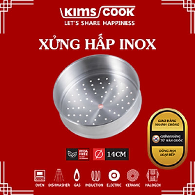 [GIÁ SỐC] Xửng Hấp INOX KimsCook SM24 - Hàng Chính Hãng Hàn Quốc
