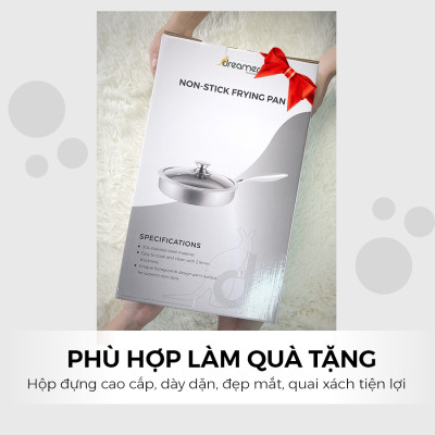 Chảo chống dính đáy từ vân tổ ong 26cm- Dreamer DKW-NFL126B