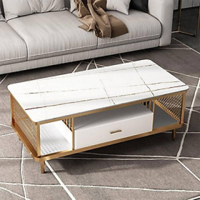 [Trả góp 0%] Bàn trà Felice trắng IBIE nhiều tùy chọn